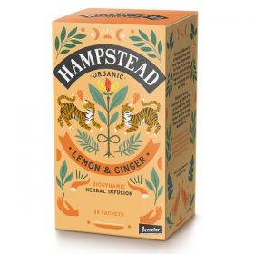 Hampstead Organic Lemon & Ginger Herbal Infusion Tea 30g