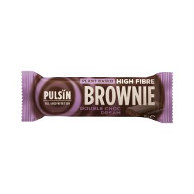Pulsin Enrobed Chocolate Fudge High Fibre Brownie 35g