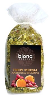 **Biona Organic Fruit Muesli - Apricots and Sultanas 500g  