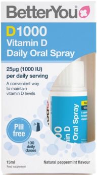 Better You D1000 Vitamin D Daily Oral Spray 15ml