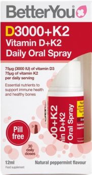 Better You Dlux+ Vitamin D3000 + K2 Daily Daily Oral Spray 12ml