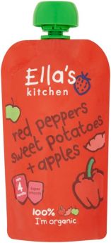 Ella's Kitchen S1 Red Pepper Sweet Potato Apple 120g