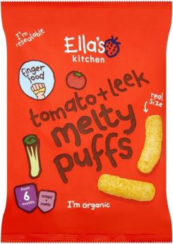 Ella's Kitchen Melty Puffs Tomato Leek 20g