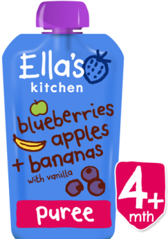 Ella's Kitchen S1 Blueberry Apple Banana Vanilla 120g