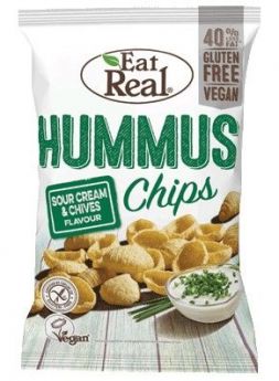 **Eat Real Sour Cream & Chive Hummus Chips 135g
