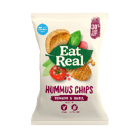 Eat Real Hummus Tomato & Basil Chips 25g