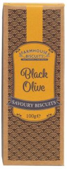 Farmhouse Biscuits Savoury Black Olive 100g