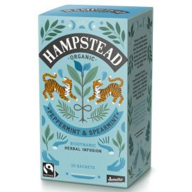 Hampstead Organic Fairtrade Peppermint & Spearmint Tea Bags (individually wrapped) 250's