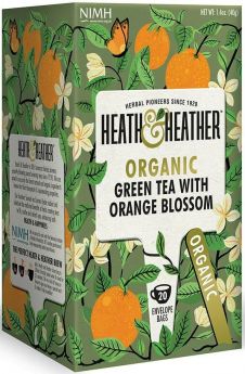 Heath & Heather ORG Green & Orange Blossom Tea 40g (20s)