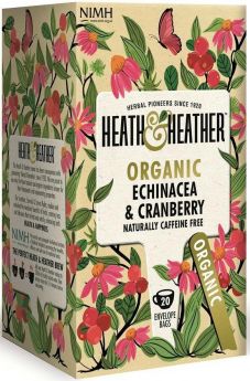 Heath & Heather ORG Echinacea & Cranberry Tea 30g (20s)