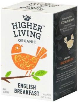 Higher Living ORG English Breakfast Tea 45g (20's)