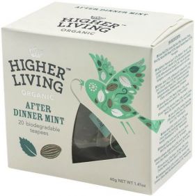 Higher Living ORG After Dinner Mint Teapees 40g (20's)
