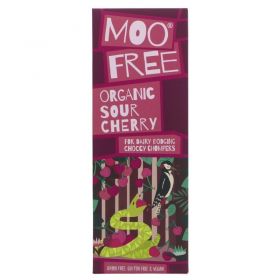 Moo Free Sour Cherry 45% Cocoa Bar 80g