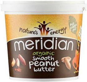 Meridian ORG 100% Smooth Peanut Butter 1kg-Case of 6