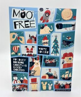 Moo Free White Choccy Advent 70g-single