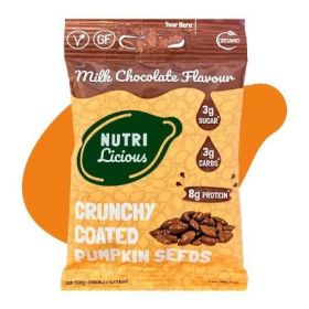 Nutri Milk Chocolate Flavour Coated Pumpkin Seeds 30g 