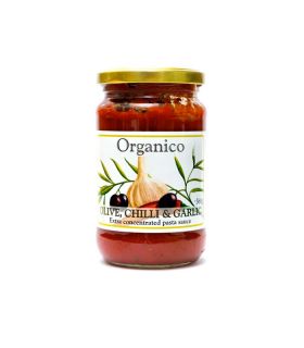 Organico Organic olive, chilli & garlic sauce 360g