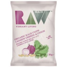 Raw Health Organic Kale Chips Cashew Cheeze & Onion 30g