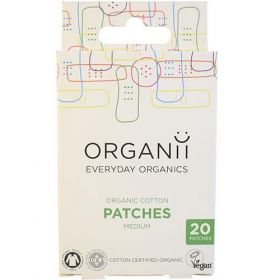 Organii Organic Cotton Patches (1 x 20 pieces) 7 x 2cm