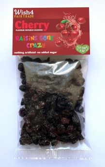 Wish4 Fairtrade Natural Cherry Flavoured Raisins 70g x12