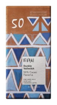 Vivani ORG Milk 50%, Coconut Blossom Sugar Chocolate 80g-Case of 10