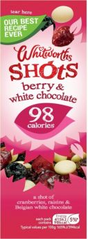 Whitworths Berry White Chocolate Shots 25g