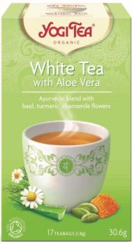 **Yogi Tea WhiteTea w AloeVera Org 17 bags